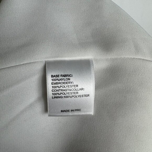 Cameo‎ White Embroidered Dress XS Bridal Engagement Rehearsal Dinner Dress - Picture 8 of 11